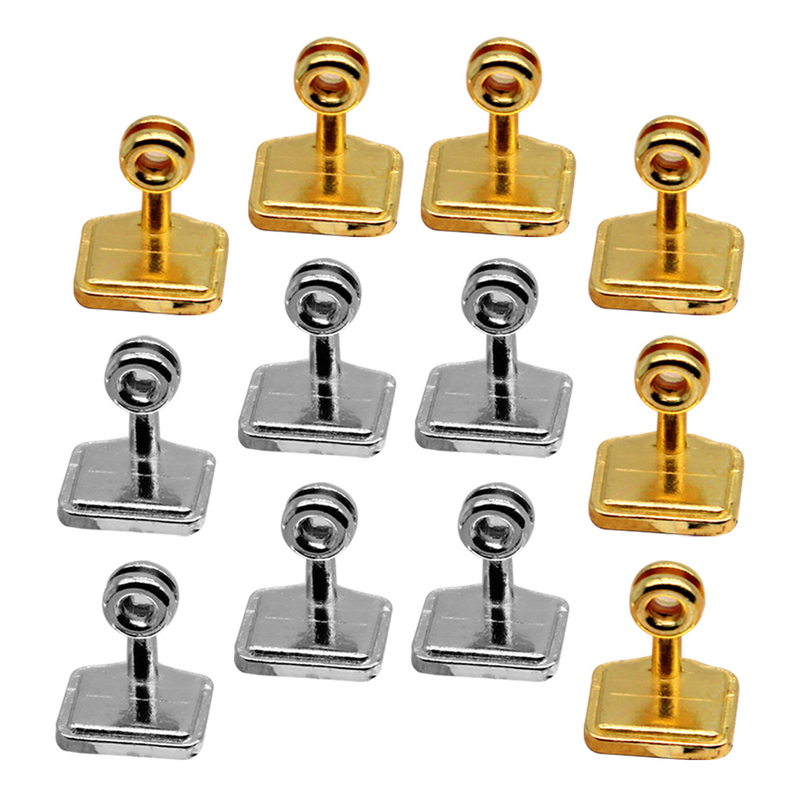 12 Pcs The Sign House Price Tag Child Kids Toy Alloy Micro Landscape Mini Model