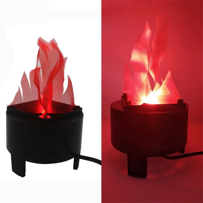 Lámpara Led 3d con efecto de llama falsa, centro de mesa de fuego con cuenco de olla para fiesta de utilería de Navidad, enchufe estándar americano