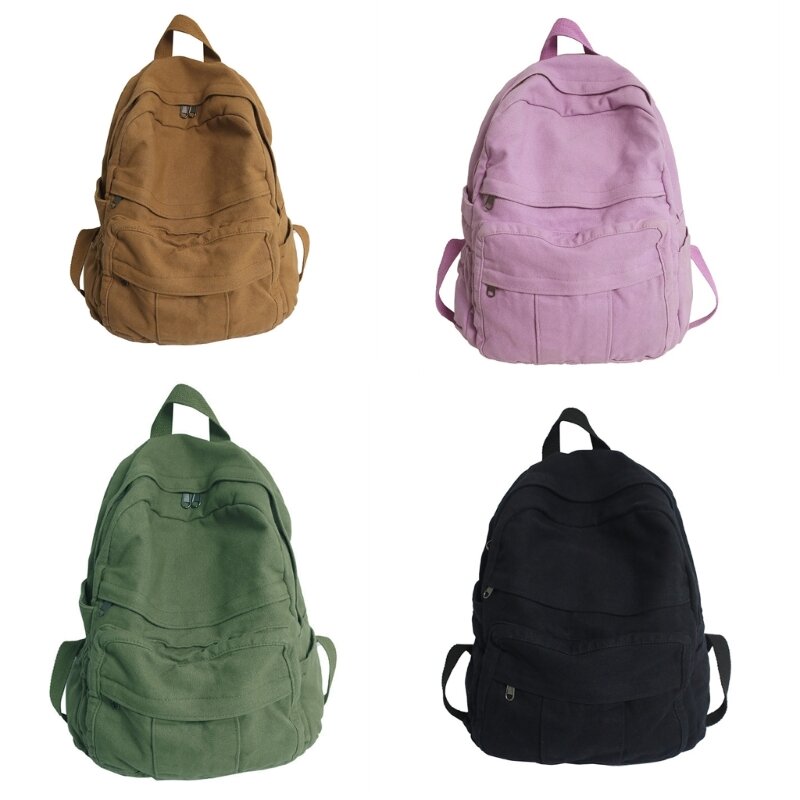 Modische Büchertasche, Segeltuch, Schulrucksack, Reise-Laptop-Tasche, Rucksack, lässiger Tagesrucksack, Schultaschen für