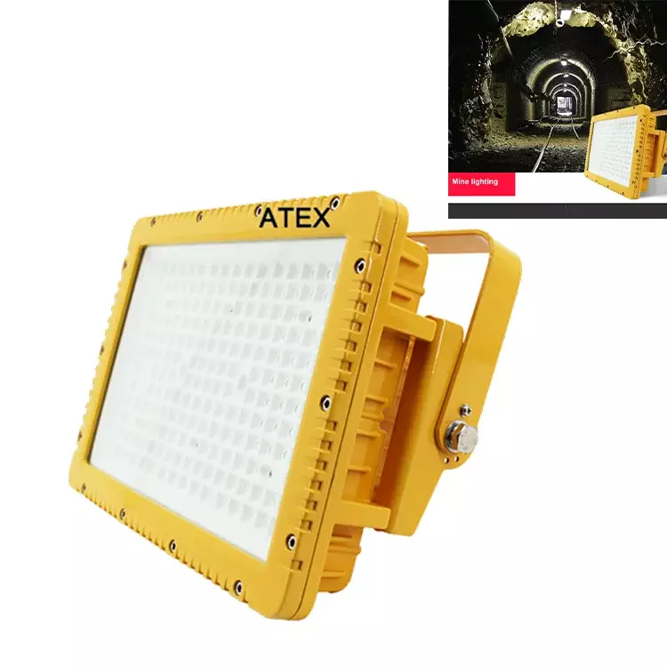 Ledun-atex lampu sorot tahan ledakan untuk area berbahaya 50W-150W IP66 pencahayaan industri kimia