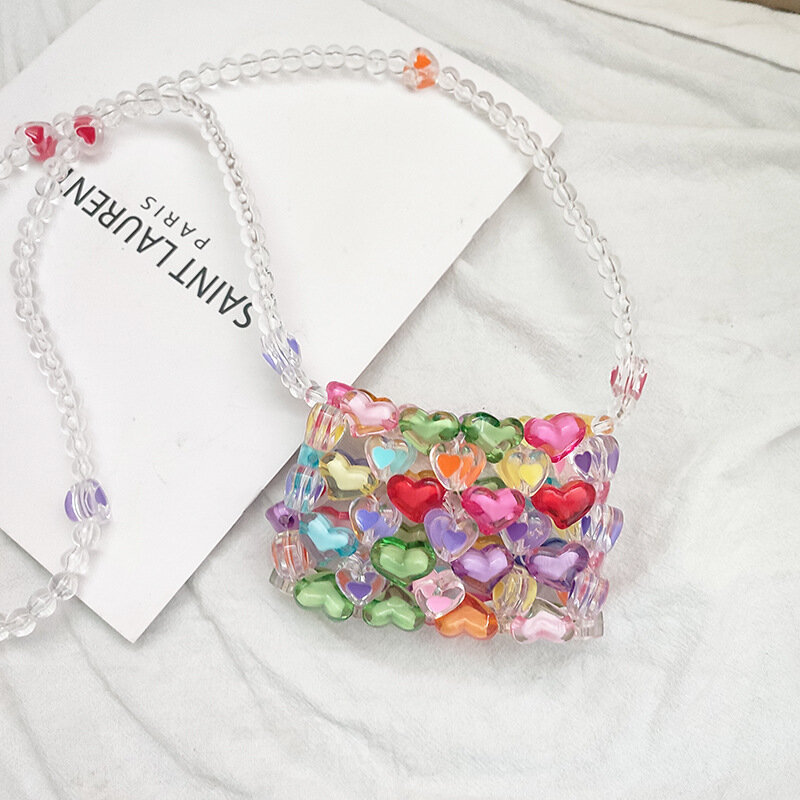JIOMAY-Mini sac à main en forme de cœur, style dopamine, sac de luxe design, sac de soirée décontracté léger, sac initié mignon