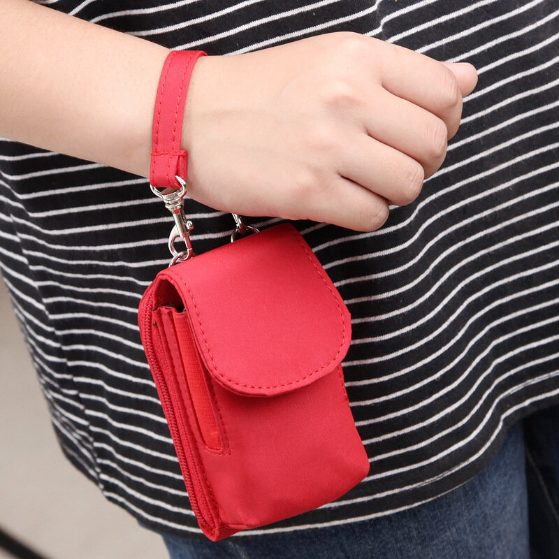 女性用斜めカード付きミニ財布,コインポケット,小さな電話バッグ