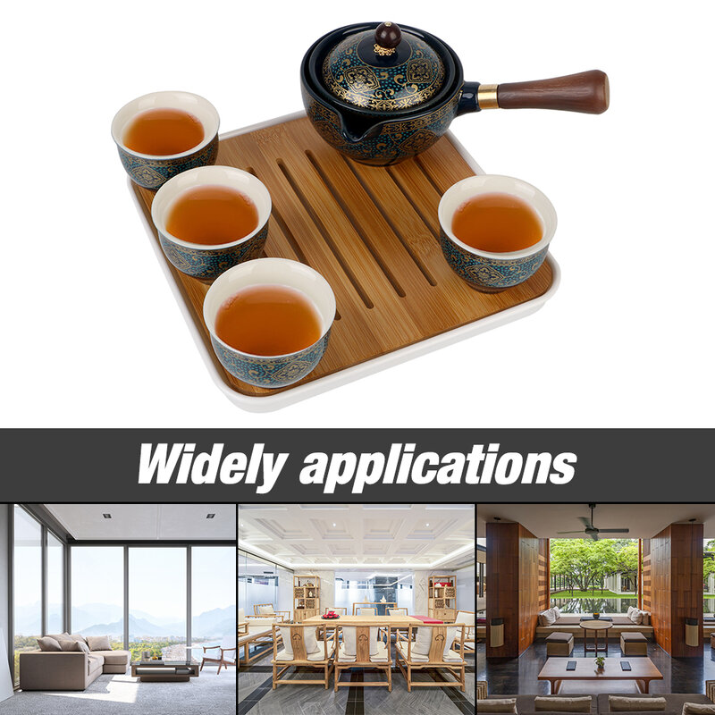 Obrót o 360° Ekspres do herbaty i zaparzacz Ceramiczna filiżanka do herbaty dla porcelany Puer Chiński zestaw do herbaty Gongfu Kwiaty Znakomity kształt