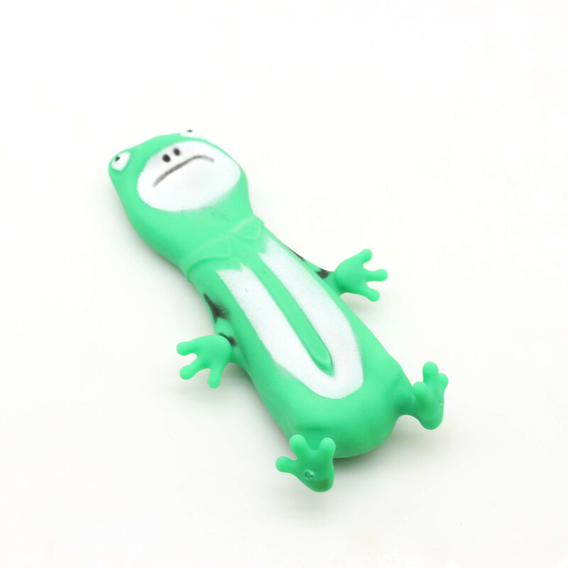 창의적이고 재미있는 개구리 라라 록 감압 장난감, 귀여운 동물, TPR 참신한 스트레스 해소 장난감, 성인, 어린이, 재미있는 선물, 1 개