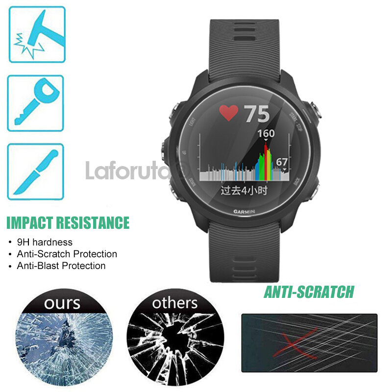 Tempered Glass For Garmin Forerunner 245 Screen Protector Forerunner 235 265 55 645 965 Approach S62 MARQ Golfer Protective Film
