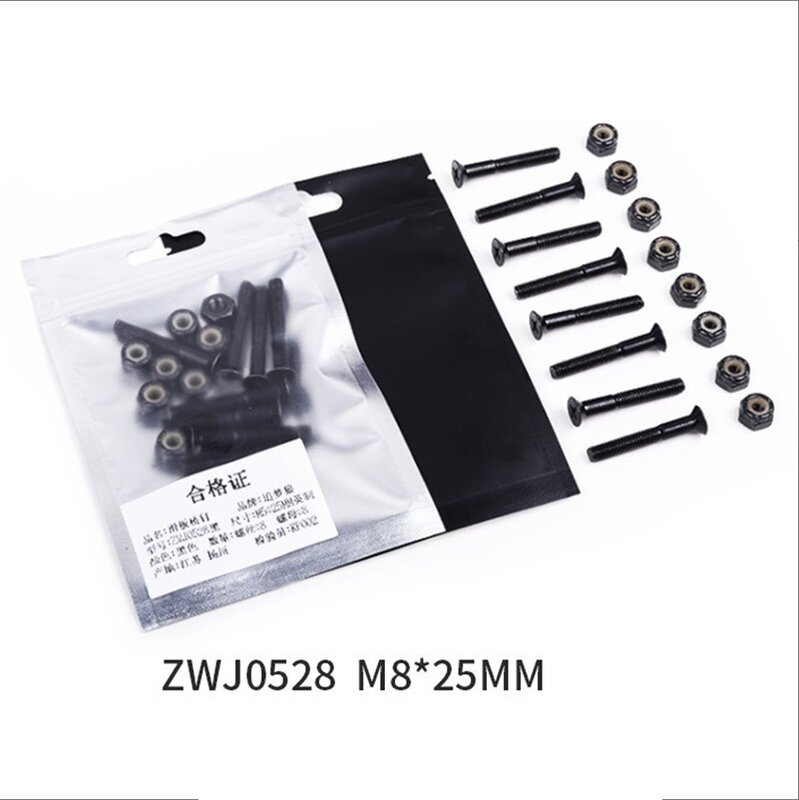 16pcs Screws Set 25mm 28mm 30mm Accessories Carbon steel Four-wheeled Long board Replacement Skateboard Useful