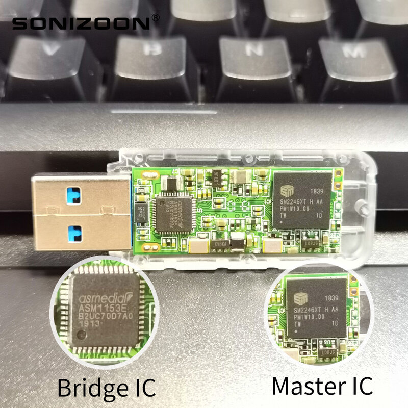 SONIZOON-PSSD USB Flash Drive portátil de estado sólido para PC, caneta USB 3.0 externa, Windows para ir, 64 GB, 128 GB, 256GB