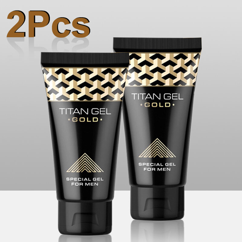 Original 2 pieces of essential oil Titan gel gold, penis expansion cream, male penis massage cream for adults