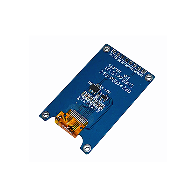 Color TFT LCD Display Module, HD, IPS, tela LED, 240X280, SPI Interface, ST7789 Controlador, 1,69"