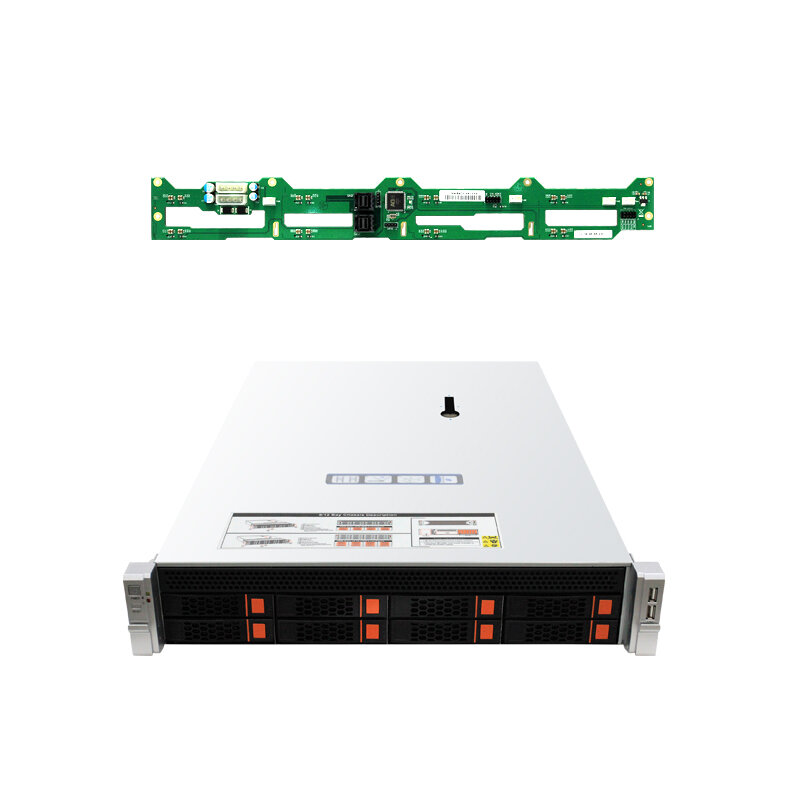 CEACENT CC3K08-08S Hotswap 8 Bay 2U Support E-ATX Server Chassis with 12Gb/s SAS/SATA HDD Backplane CPLD Lighting Design