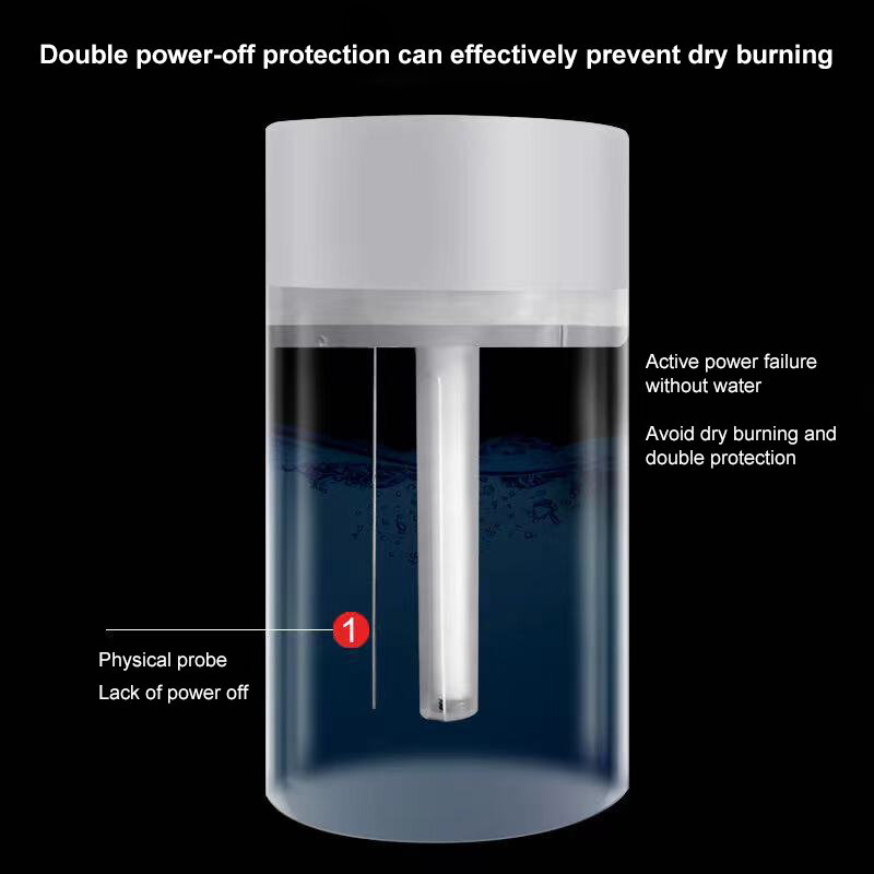 Umidificador de ar ultra sônica aromaterapia difusor portátil pulverizador névoa criador usb óleo essencial atomizador lâmpada led humidificador