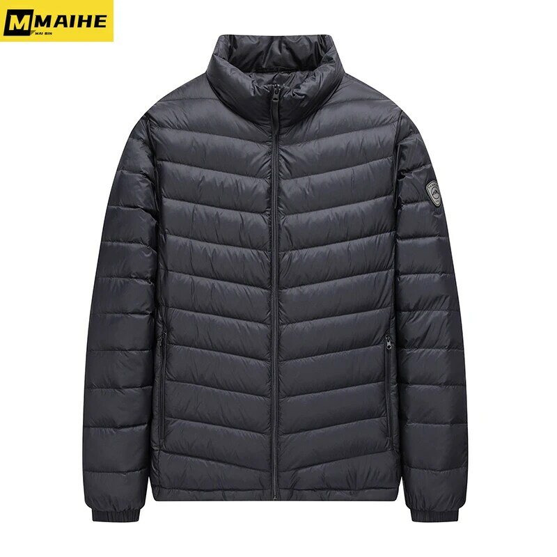 Autumn And Winter Down Jacket Men's New Ultra Light White Duck Down Hooded Warm Jacket High Quality Men's Winter Jacket