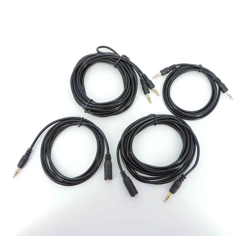 Cable de extensión auxiliar estéreo para teléfono, conector macho a hembra de 1,5mm, 3,5/3/5m, a w28