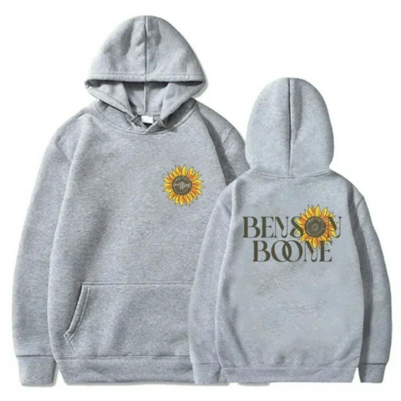 Benson Boone Sunflower Hoodies Fireworks and Rollerblades World Tour Merch For Men/Women Unisex Winter Long Sleeve Sweatshirt
