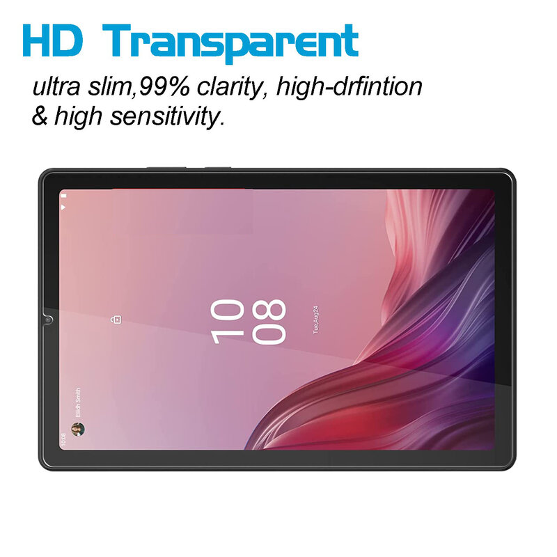 (3 шт.) Закаленное стекло для Lenovo Tab M9 HD 2023, 10,1-дюймовая искусственная кожа, Защитная пленка для экрана планшета с защитой от царапин