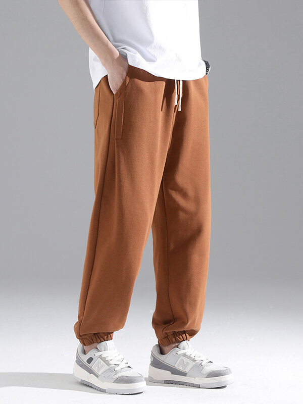 Pantalones de chándal holgados para hombre, ropa de calle informal con cordón, de algodón, 8XL talla grande, novedad de 2023