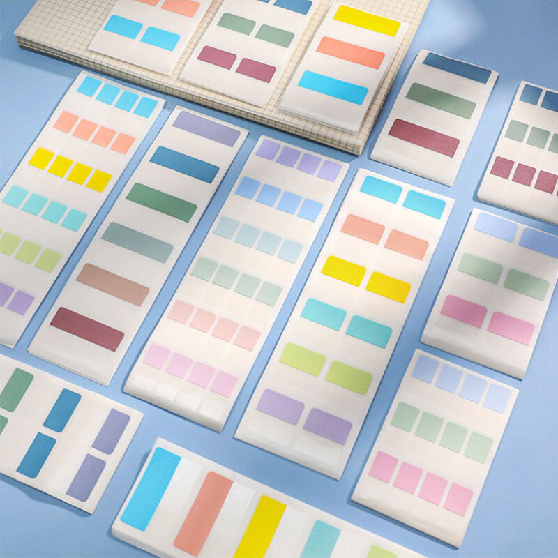 240 pezzi di note adesive adesivi indice di carta a fogli mobili etichette adesive istruzioni di classificazione segnalibro forte appiccicoso