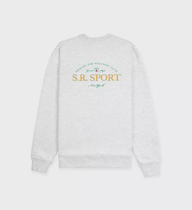 New European and American Women's SP Before and After Letter Logo Printed Round Collar Gray Women's Pure Cotton Hoodie