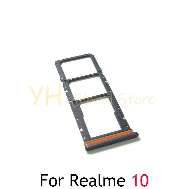 Untuk OPPO Realme 10 Pro wadah Slot kartu Sim, suku cadang perbaikan kartu Sim