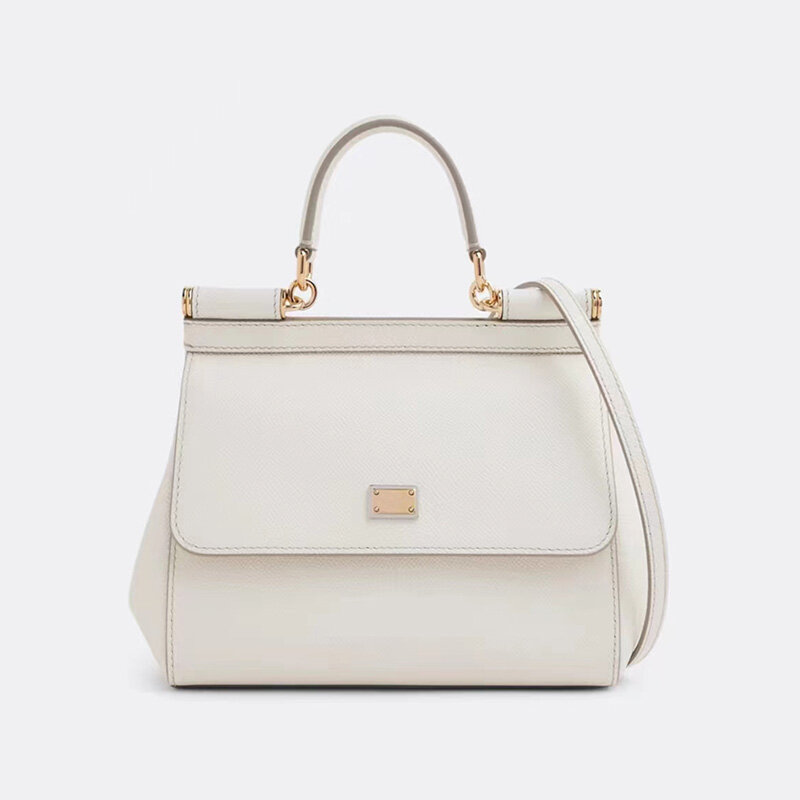 Luxury goods [A-A] counter top genuine leather shoulder bag for women 2024 fashion crossbody bag solid color versatile handbag