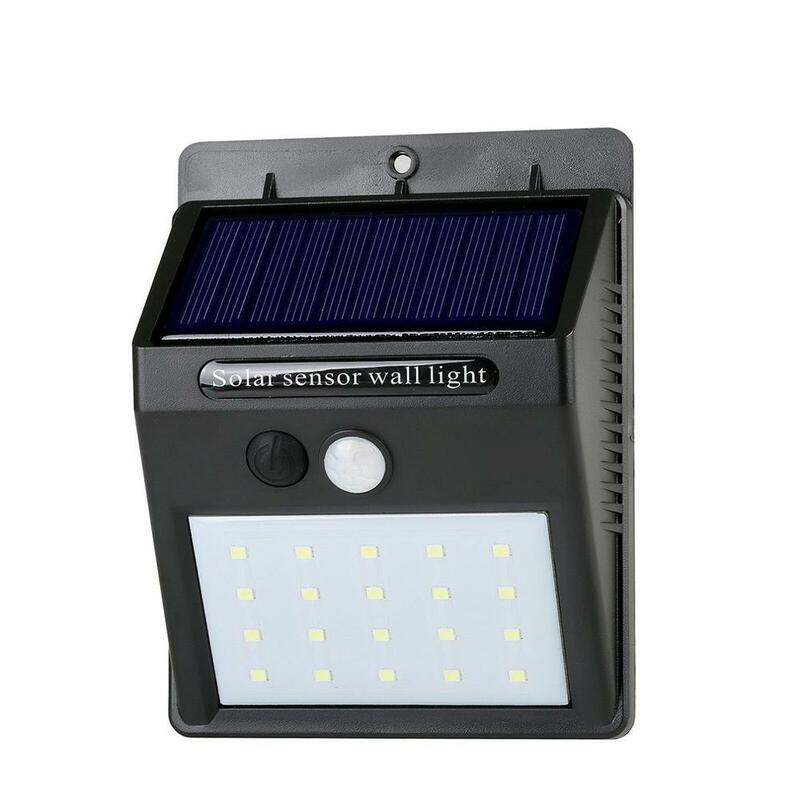 2024 nowych wodoodpornych 20 Lamp czujnik solarowy LED czujnik ruchu ludzkiego kinkiet ogrodowa dekoracyjna lampa stoczni