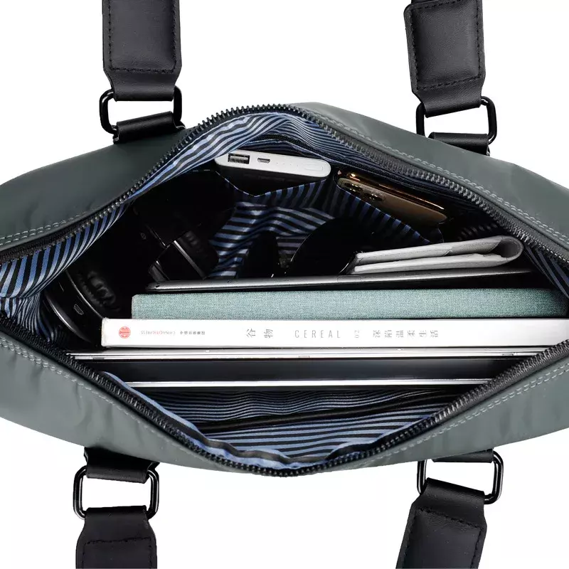 กระเป๋าเอกสารผู้ชายกระเป๋าแล็ปท็อปกระเป๋าสตางค์กระเป๋ากันน้ำความจุสูง