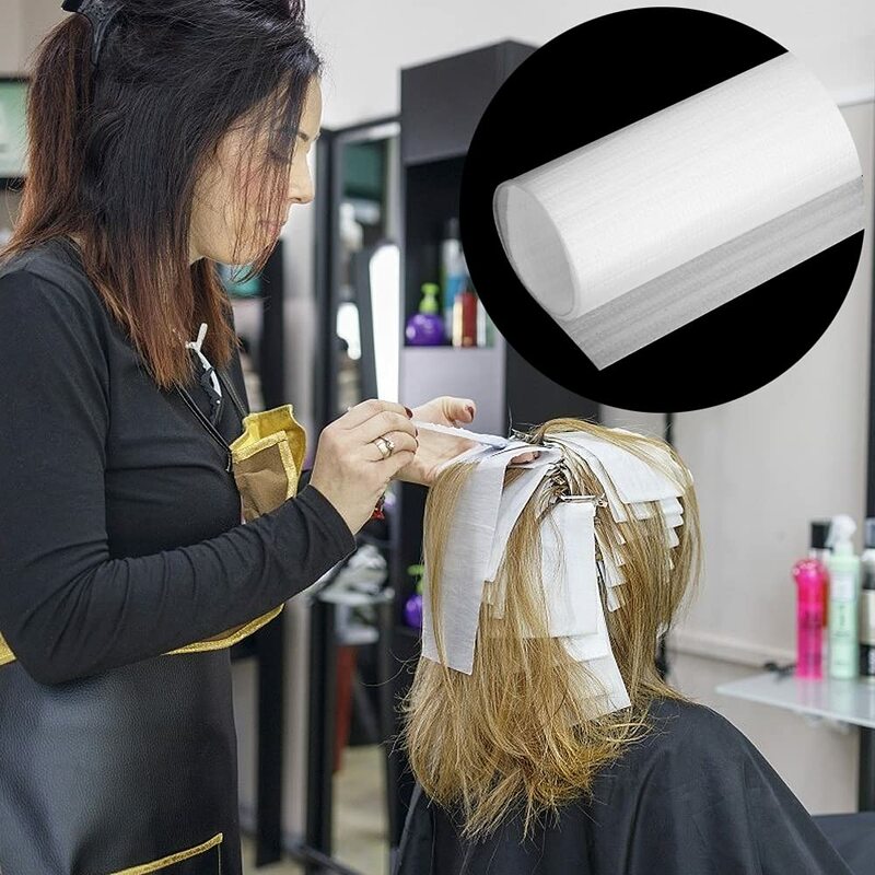 Papel de tinte para el cabello reutilizable, herramienta alternativa para teñir el cabello, láminas de resaltado, papel Balayage, herramienta para teñir el cabello, 50/100 Uds.