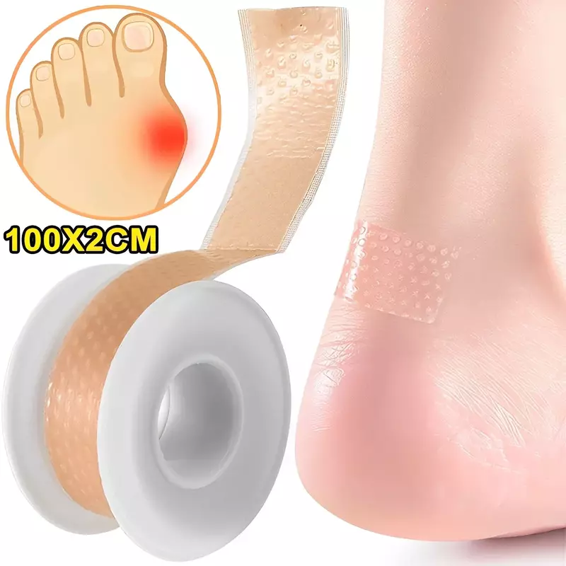 Gel Heel Protector Foot Patches, Adhesive Blister Pads, Heel Liner, Sapatos Adesivos, Relief Pain, Gesso Grip, Almofada Foot Care, 100cm