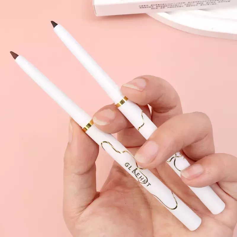 Lápis de gel delineador ultra-fino impermeável, secagem rápida, forro de olho liso, Long Last Lower Eyelash Pen, maquiagem coreana cosméticos