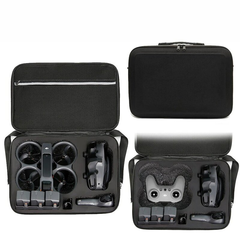 For DJI Avata 2 Body Portable Storage Bag Drone Goggles 3 Nylon Handbag Waterproof Carrying Case Shoulder Box Hard Cover
