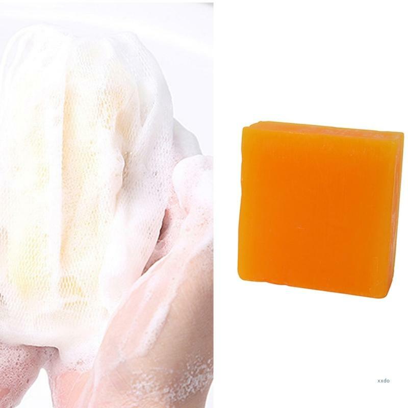 Sea Buckthorn Oil Soap Goat Milk Cleaner Removal Pimple Pores Blackheads Moisturizing Face Wash Handmade Soap 80g