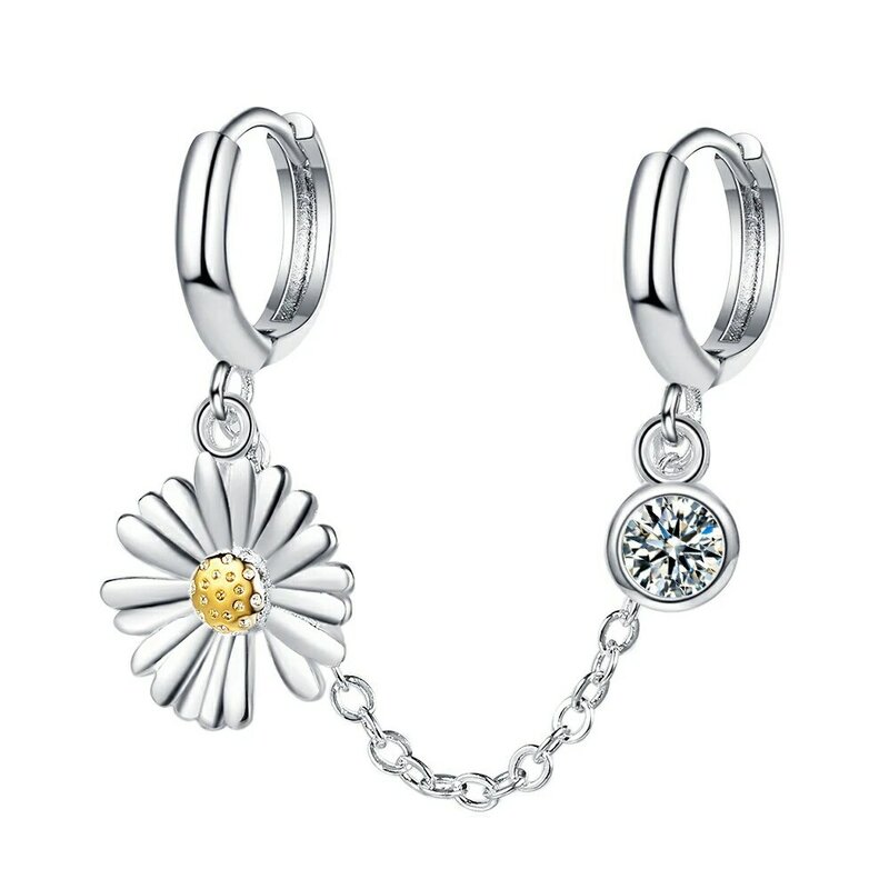 Fanqieliu-pendientes de plata 925 con forma de flor para mujer, joyería de moda, regalo para niña, FQL21229