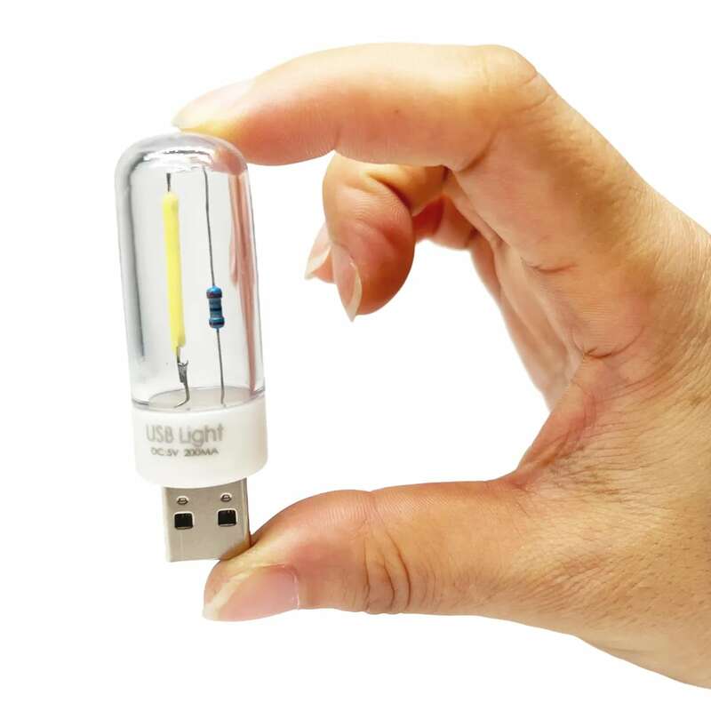 5V lampka nocna LED z żarnikiem lampa kempingowa LED USB przenośne oświetlenie lampa USB urządzenie ładujące notebooka zasilanie mobilne żarówka