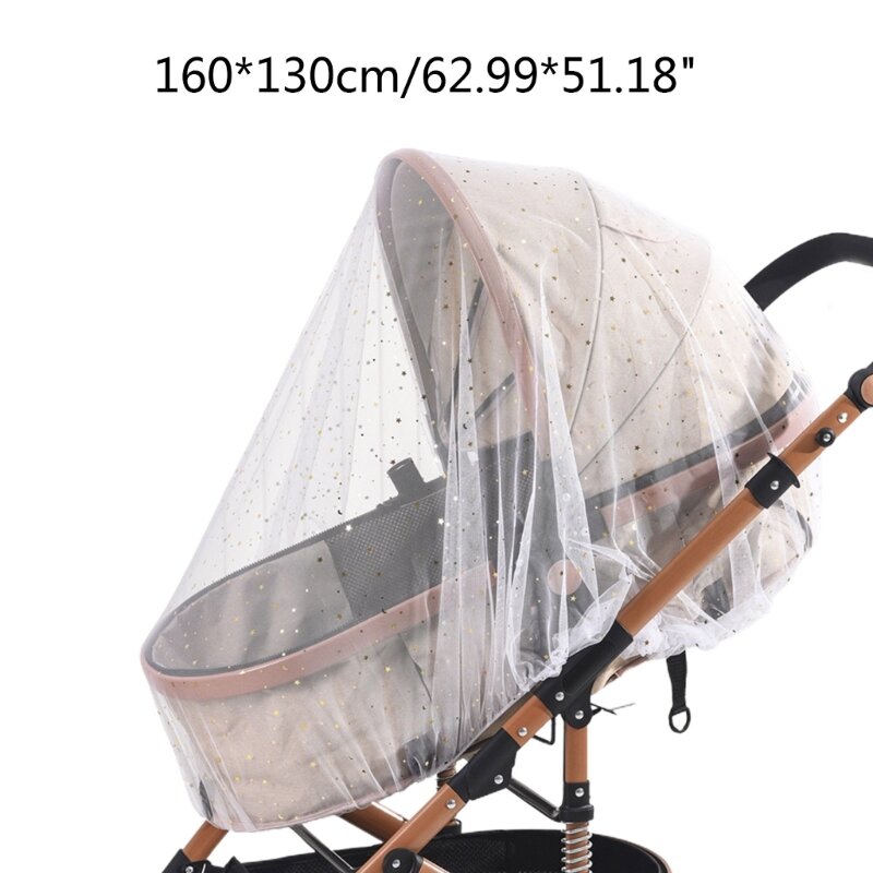 Uniwersalna siatka dziecięca osłona przeciwsłoneczna moskitiera buggy sieć na owady pokrywa ochronna na wózek spacerowy