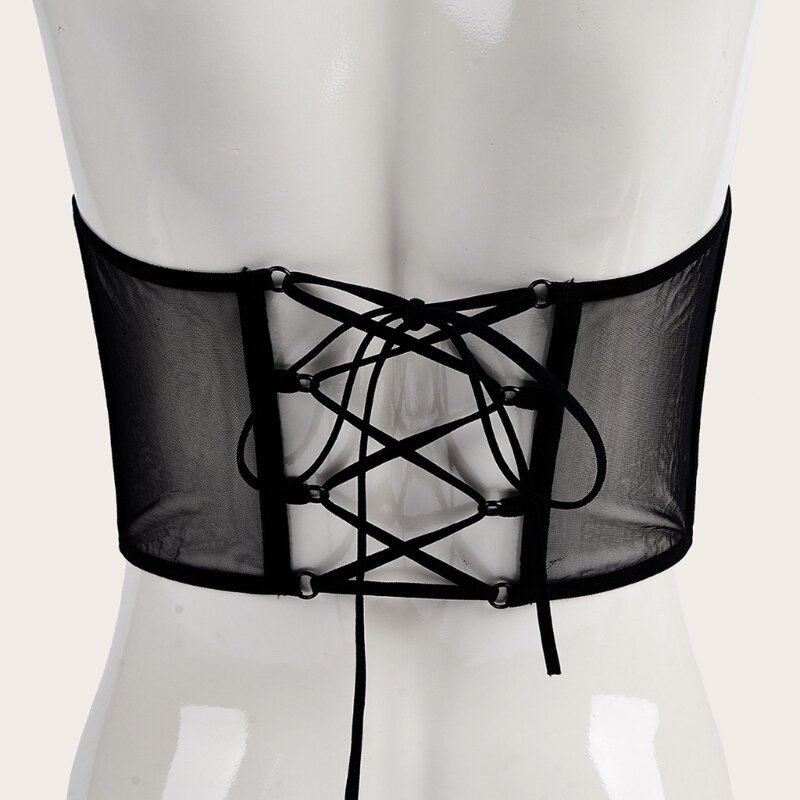 Slimming Waist Corsets for Women Fishbone Sexy Bustier with Adjustable Rope 449B