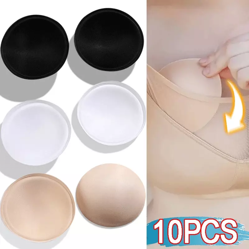 1/5Pairs New Women Intimates Accessories Sponge Swimsuit Breast Push Up Bra Padding Chest Enhancers Bra Foam Insert Chest Cup