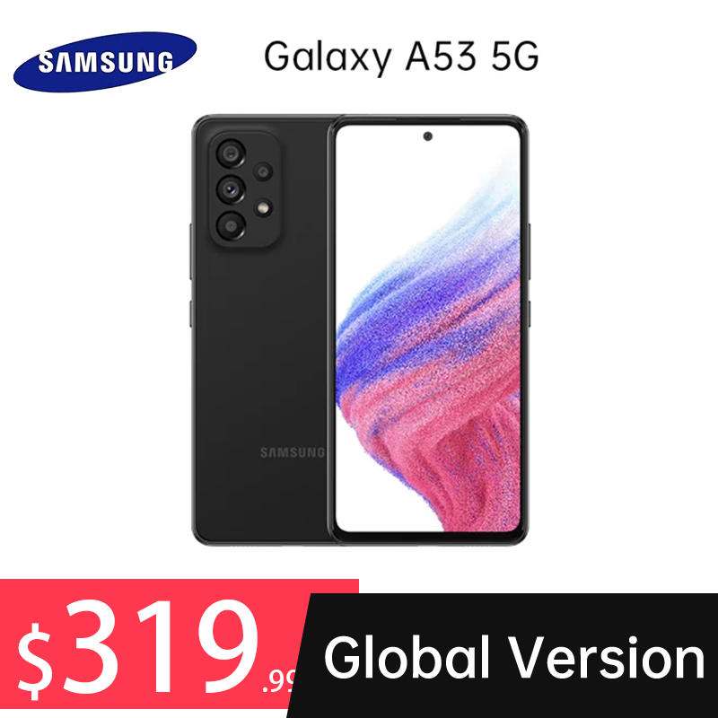 In stock Global Version Galaxy A53 5G Smartphone Android Exynos 1280 Octa-core 120Hz Super AMOLED 500