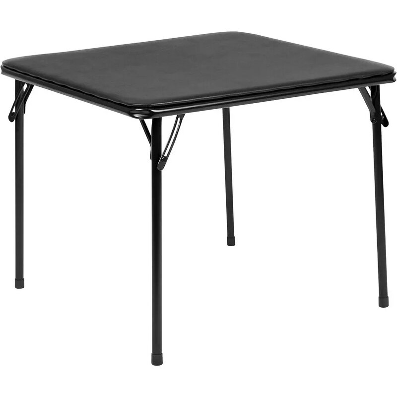 5-częściowy składany kwadratowy zestaw stół i krzesła dla dzieci do przedszkola i sal lekcyjnych czarny bez ładunkowy meble dziecięce biurko dla dzieci