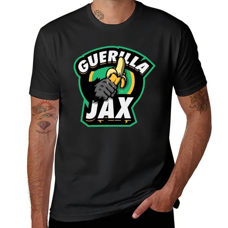Guerilla T-Shirt ukuran plus untuk pria, pakaian atasan motif hewan Jax ukuran ekstra besar untuk pria