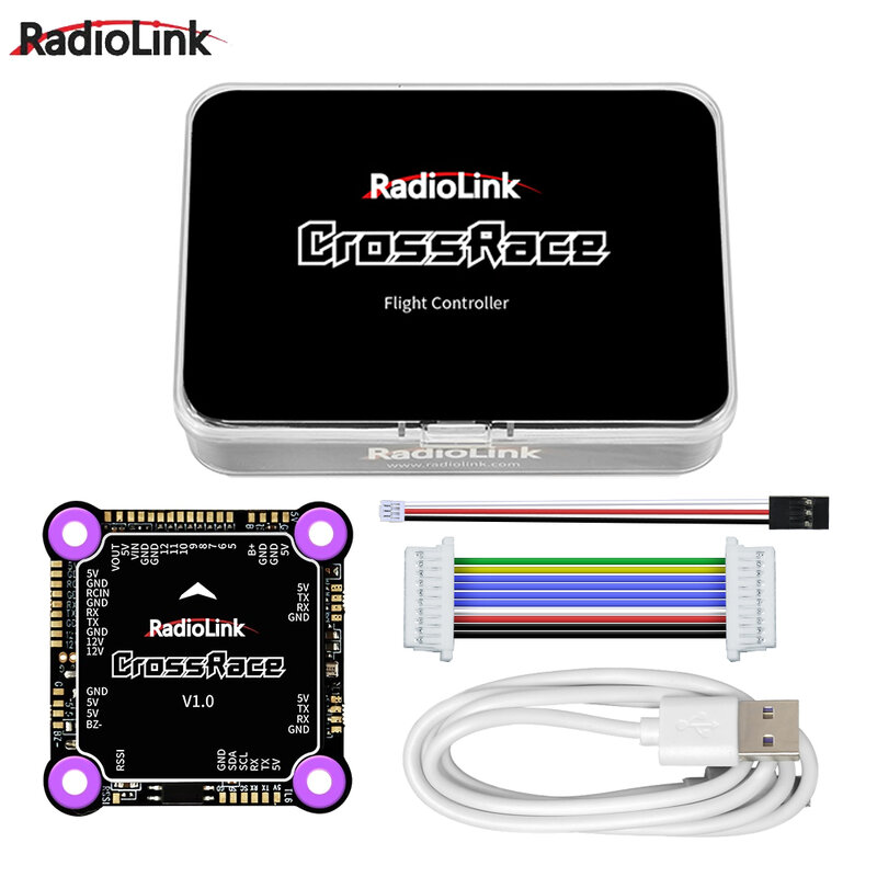 Блок управления полетом Radiolink CrossRace, 12 каналов, совместим с APM и Betaflight, встроенный разъем передачи DJI/Caddx HD