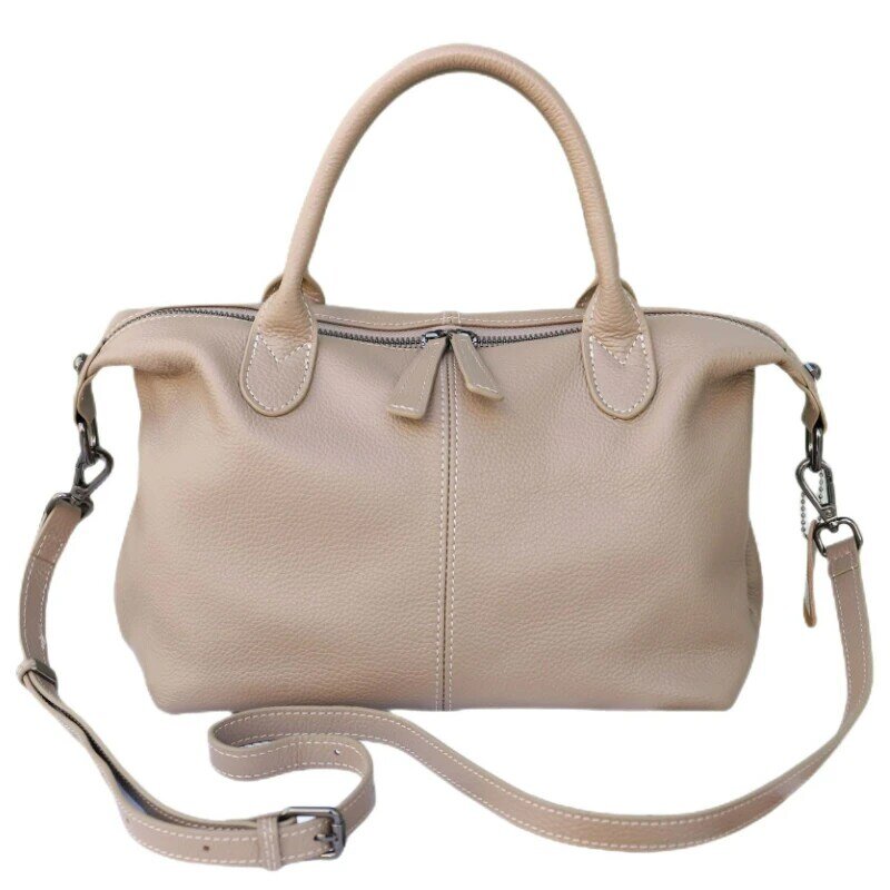 New Luxury High Quality Soft Genuine Leather Women Bags Large Capacity Designer Handbags Fashion Cowhide Shoulder Messenger Bag