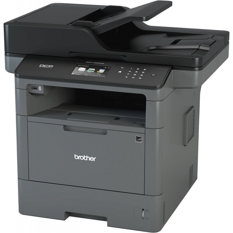 Brother Monochrome Laser Printer, Multifunction Printer and Copier, DCP-L5600DN, Flexible Network Connectivity, Duplex Printing,