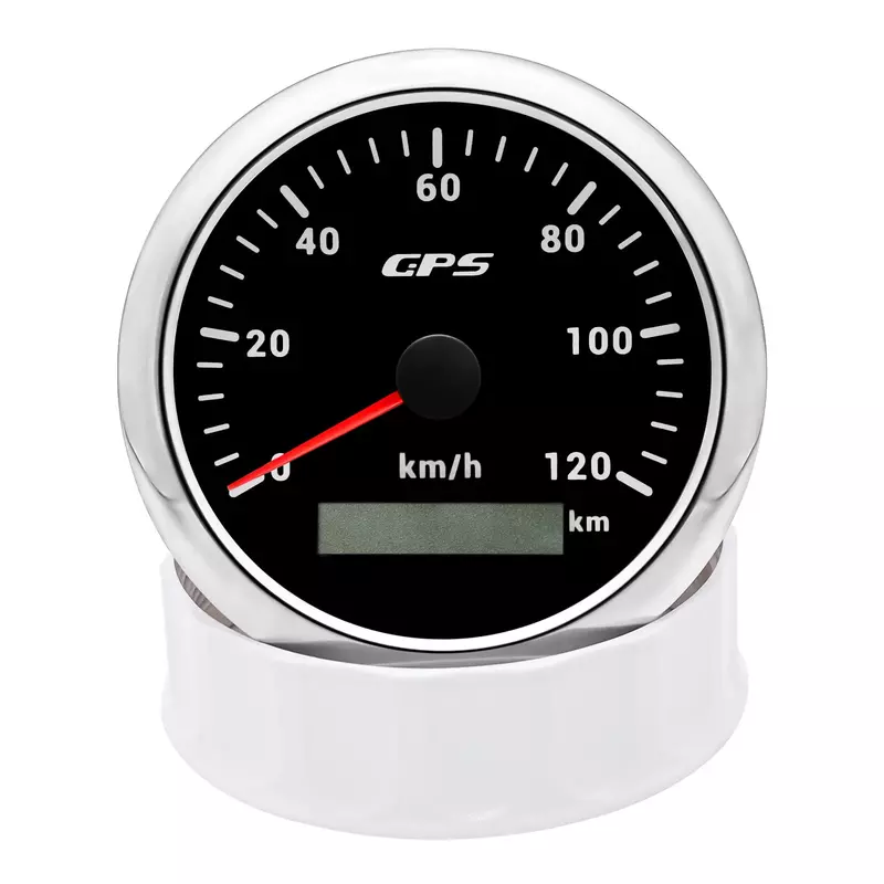 Velocímetro GPS para motocicleta, medidor de velocidad con antena GPS, 85MM, 7 colores, retroiluminación, 30 ~ 200 Km/h, para barco, coche y camión