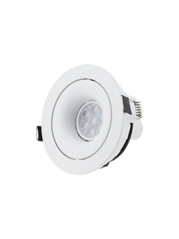 Globo ocular LED empotrado en el techo, Bombilla de bola de ojo de punto, marco blanco y negro, lámpara LED de silpu
