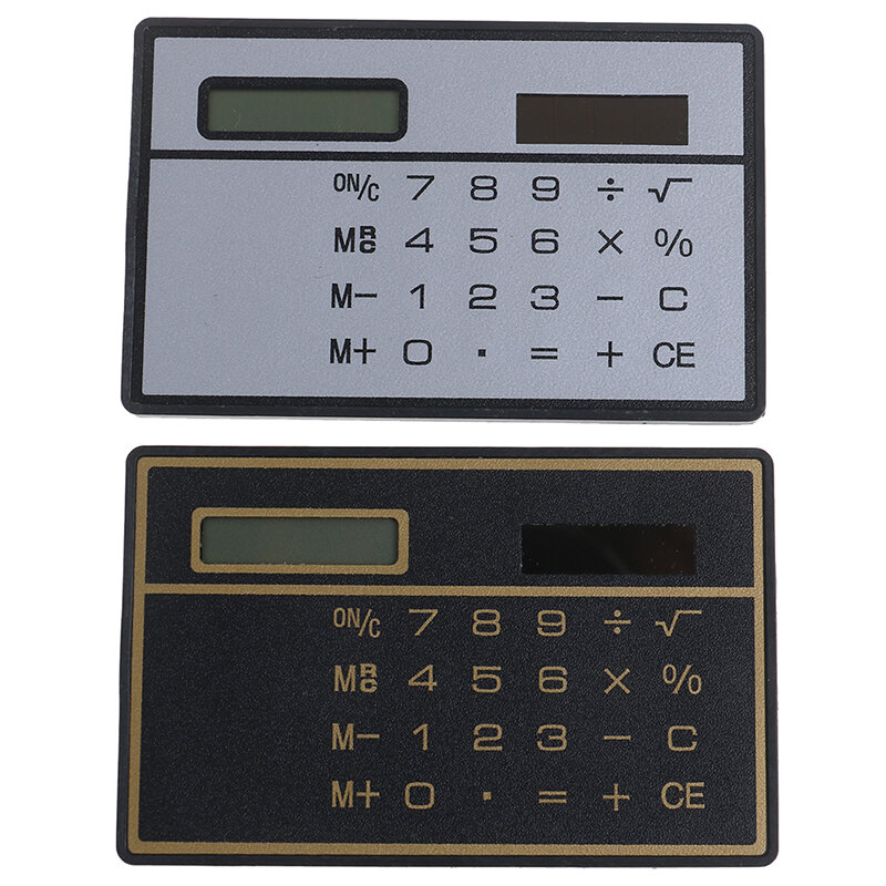 Mini-Rechner Kreditkarten größe Stealth School Betrug Taschen größe 8-stellig