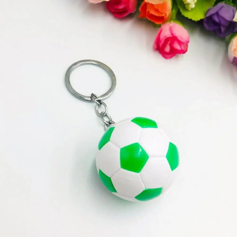 부드러운 표면 축구 열쇠 고리, 남녀공용 기념품 시뮬레이션 축구 공 자동차 키 체인