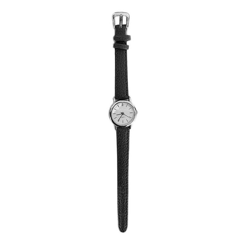 Jam tangan gaya Korea jam tangan kuarsa kasual tali kulit jam tangan cantik persegi sederhana Dial C9S4