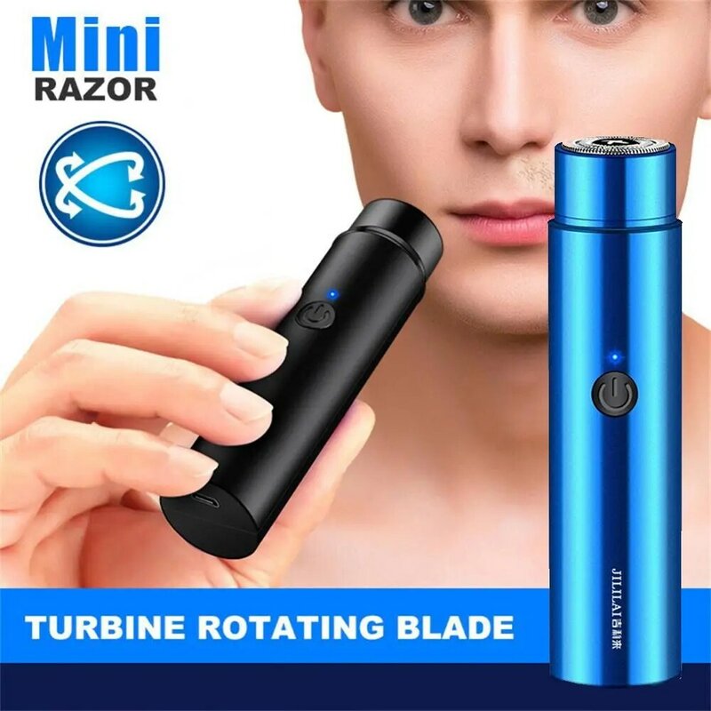 Portable Usb Charging Mini Electric Razor Rechargeable Shaving Machine Beard Shaving Face Care Tools Hair Removal Tool