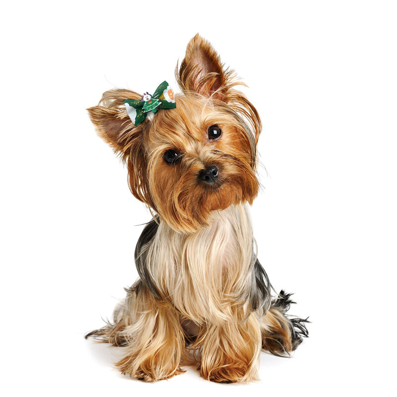 Natale cani di piccola taglia accessori per capelli fiocchi per animali fiocchi per capelli di cane per cucciolo yorkshik Xmas Dog Cat Grooming archi forniture per animali domestici