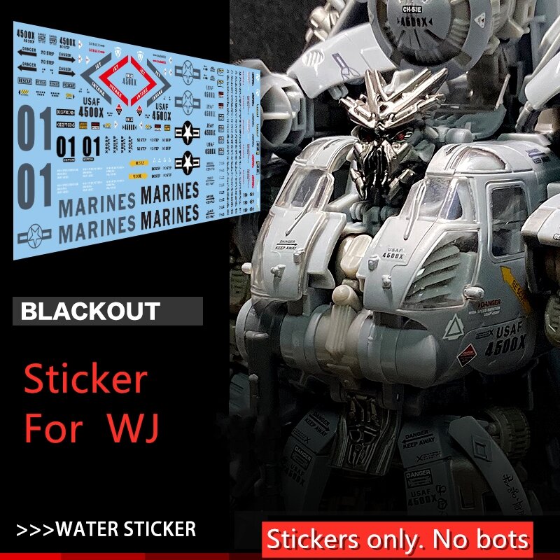 IN STOCK SO COOL Water Stickers Kit di aggiornamento per la trasformazione WJ Blackout M05 Hide Shadow B SET Action Figure accessori